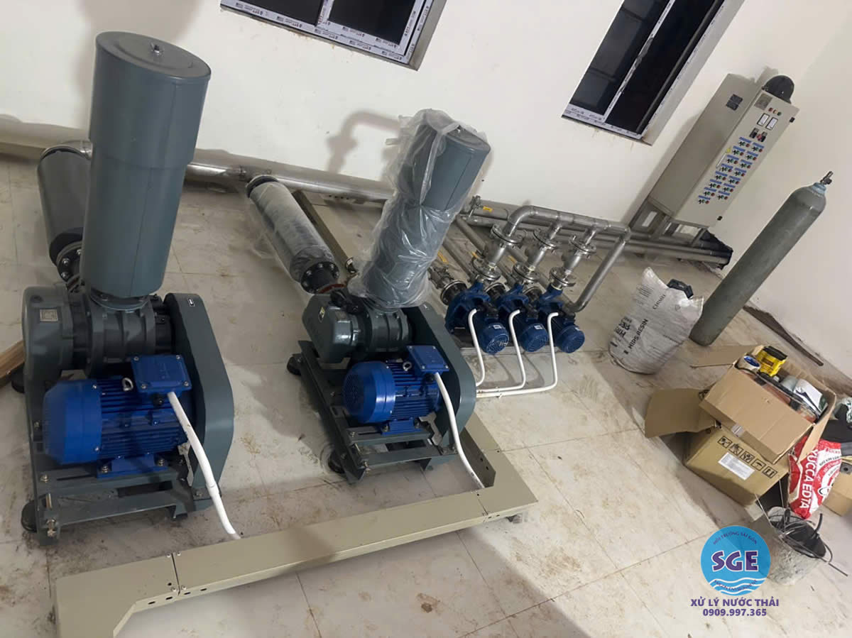 Bảo trì máy thổi khí hệ thống xử lý nước thải