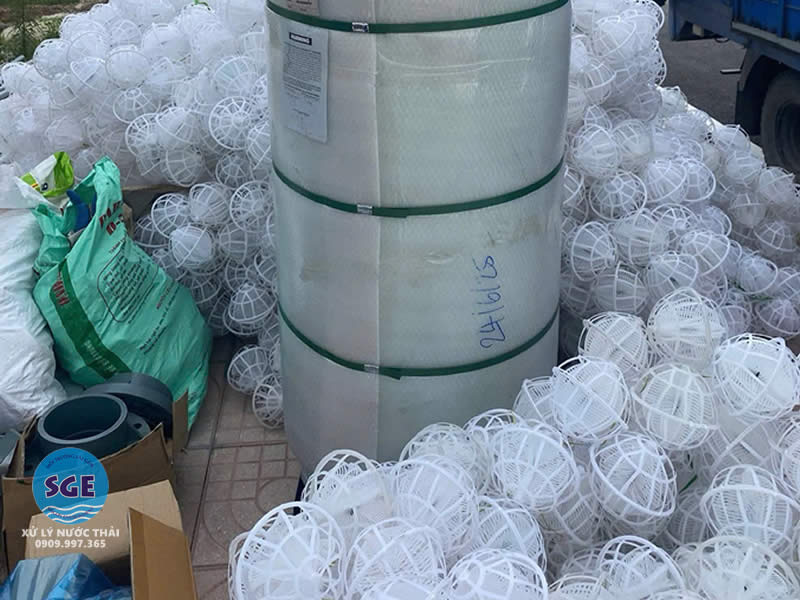 giá thể vi sinh dạng hình cầu