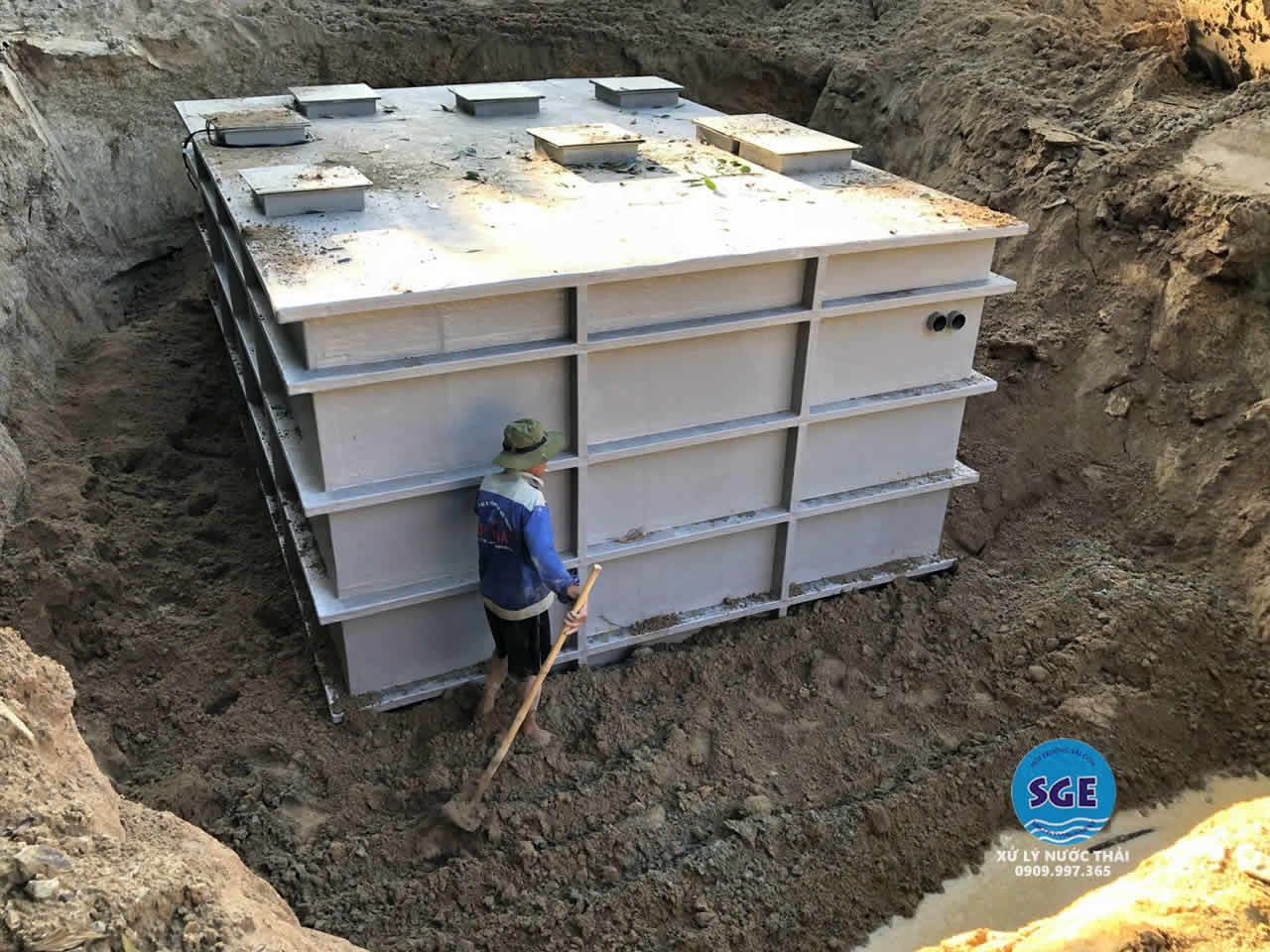 thi công bể xử lý nước thải