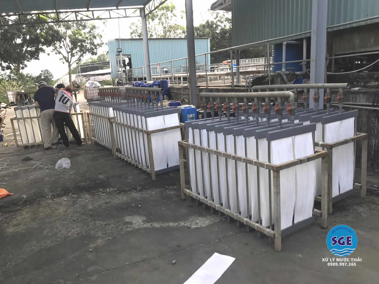 lắp đặt thiết bị màng lọc mbr xử lý nước thải