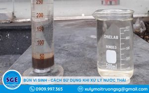 bùn vi sinh trong xử lý nước thải