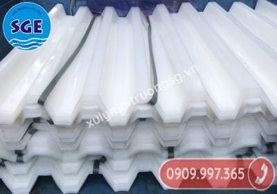 Tấm lắng lamen D80 nhựa PP màu trắng nhập khẩu trực tiếp bởi SGE