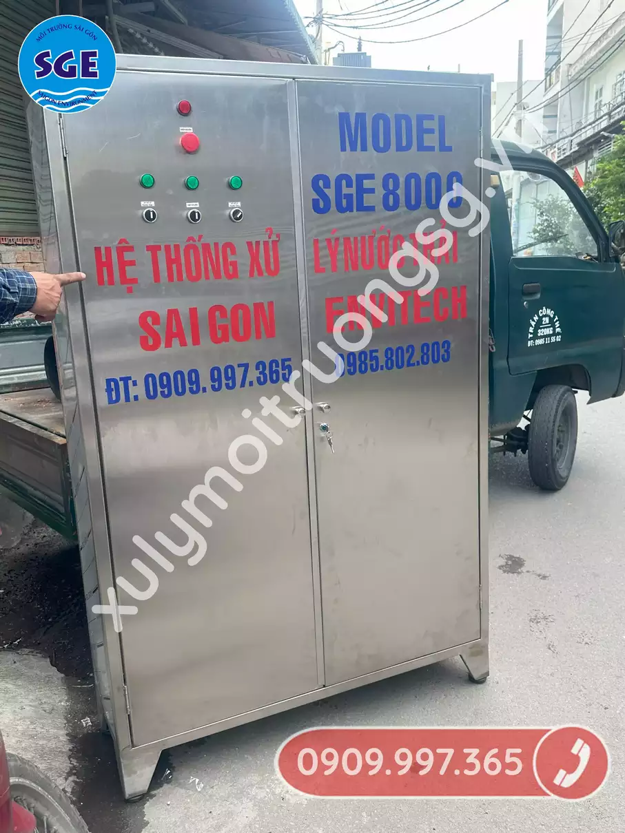 Máy xử lý nước thải của SGE có thể sản xuất theo yêu cầu của khách hàng