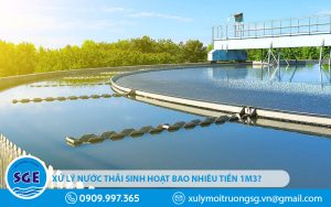 Xử lý nước thải sinh hoạt bao nhiêu tiền 1m3?