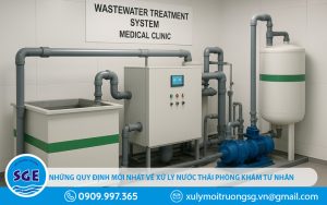 Những quy định mới nhất về xử lý nước thải phòng khám tư nhân