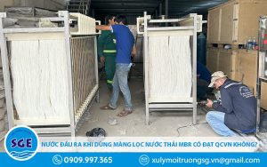 Nước đầu ra khi dùng màng lọc nước thải MBR có đạt QCVN không?